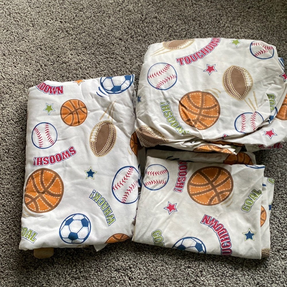 Twin 3-piece Sheet Set - Sport Theme- Circo